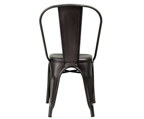 HUNTER METAL DINING CHAIR SET OF 4 - GUNMETAL