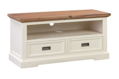 BALMAIN (AUSSIE MADE) ENTERTAINMENT UNIT WITH 2 DRAWERS - ASSORTED PAINTED COLOURS OR TWO TONE