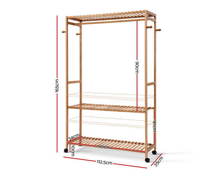 HARRIS BAMBOO CLOTHES RACK - NATURAL