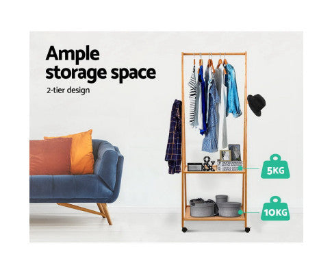 HARRIS BAMBOO HANGER STAND - NATURAL