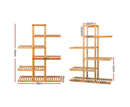 HARRIS 6-TIER BAMBOO PLANT STAND - NATURAL