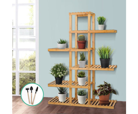 HARRIS 6-TIER BAMBOO PLANT STAND - NATURAL