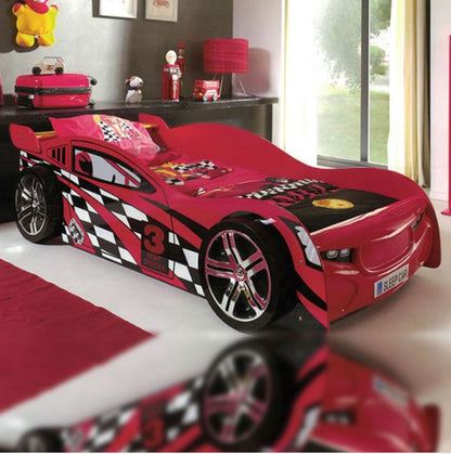 SINGLE NIGHT SPEEDER RACING CAR BED - RED