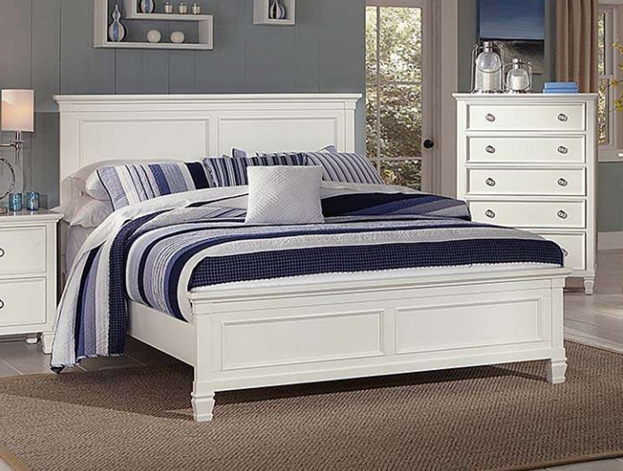 Double Tempura (044) Bed (MODEL - 20-1-13-1-18-1-3-11) - White