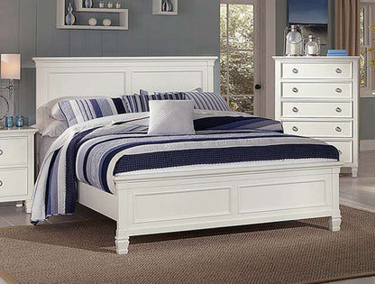 DOUBLE TEMPURA (044) BED (MODEL - 20-1-13-1-18-1-3-11) - WHITE