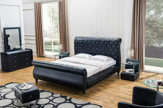DOUBLE OR QUEEN CORAL 5 PIECE (DRESSER) BEDROOM SUITE - ASSORTED COLOURS