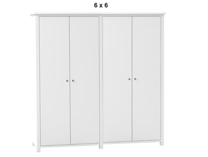 BELLEVILLE (AUSSIE MADE) 4 DOOR PANTRY (2 SECTIONS) PIGEON PAIRED COLLECTION - ASSORTED PAINTED COLOURS - STARTING FROM $1999