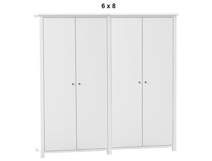 BELLEVILLE (AUSSIE MADE) 4 DOOR PANTRY (2 SECTIONS) PIGEON PAIRED COLLECTION - ASSORTED PAINTED COLOURS - STARTING FROM $1999