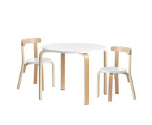 VANITY 3  PIECE KIDS DINING SET - WHITE