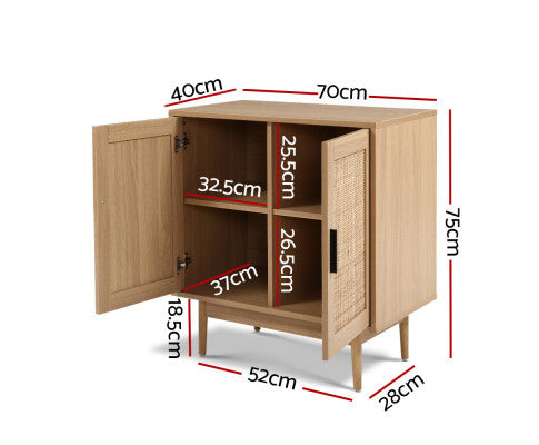 JOHNSON RATTAN 2 DOOR SIDEBOARD - NATURAL