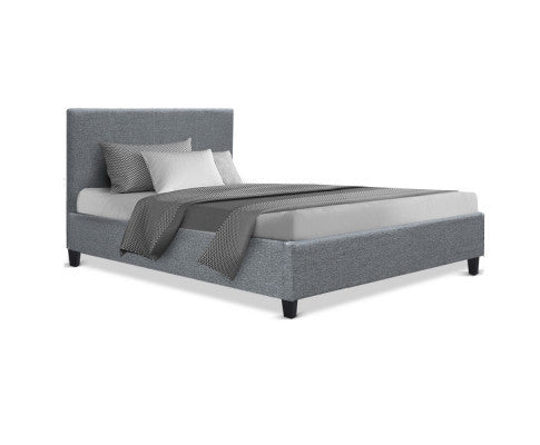 SINGLE NEO  FABRIC BED FRAME - GREY
