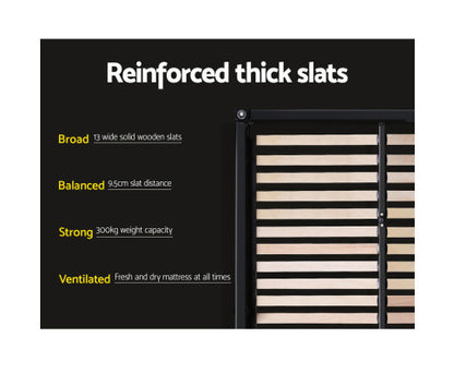 KING HARLEY FABRIC BED - GREY