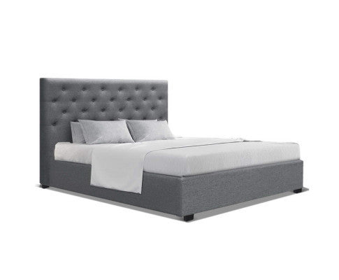 DOUBLE GENEKO GAS LIFT STORAGE BED - GREY