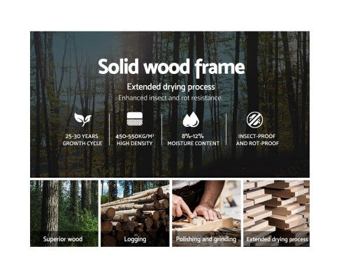 QUEEN MILA FABRIC BED FRAME WITH 4 STORAGE DRAWERS - (BFRAME-F-MILA-Q-GY-ABC) - MEDIUM GREY