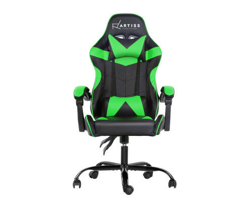 PAXTON RECLINING OFFICE COMPUTER  CHAIR  - BLACK & GREEN