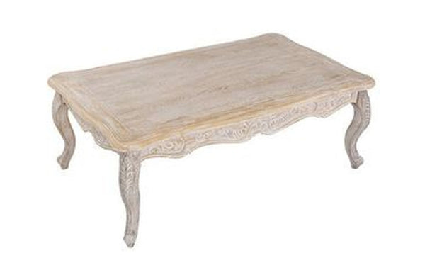 BICHIR COFFEE TABLE -  WHITE WASHED