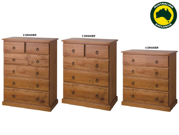 BRIDGESTONE (AUSSIE MADE) TALLBOY COLLECTION - ASSORTED STAINED COLOURS - STARTING FROM $600