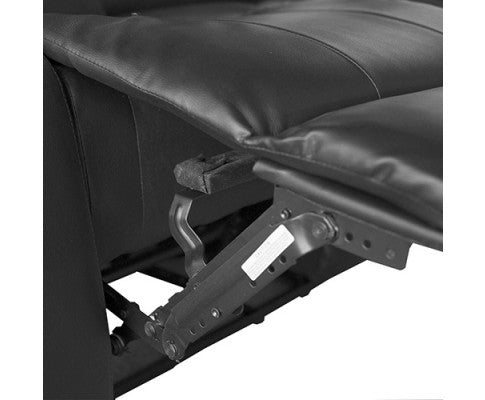 ROCKY SINGLE SEATER PU LEATHER  RECLINER  - BLACK