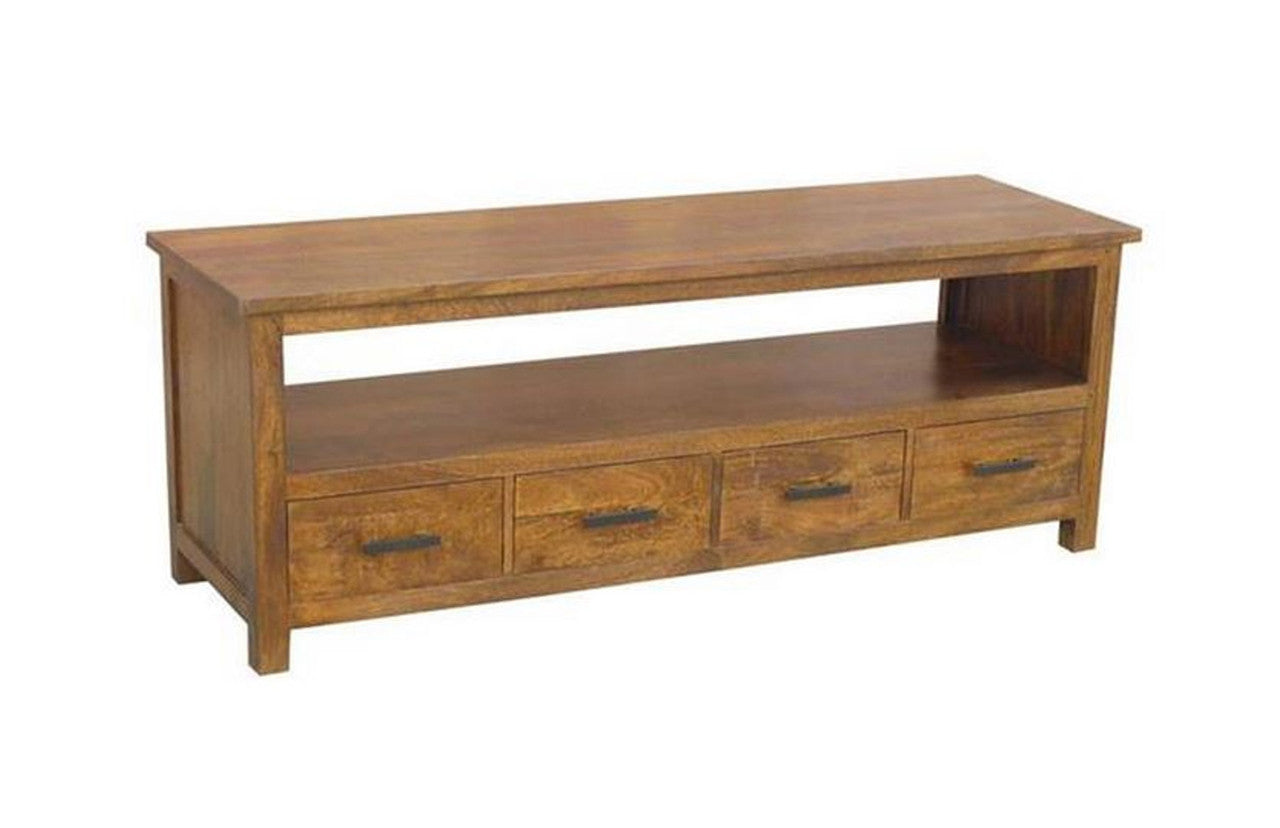 BRONTE - 4 DRAWERS TV UNIT (WONMR-043) -580(H) X 1750(W)- LIGHT HONEY