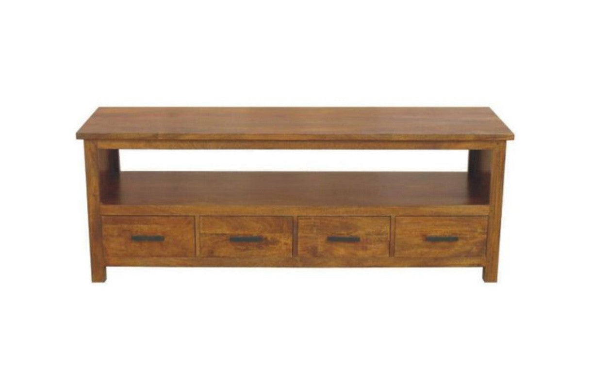 BRONTE - 4 DRAWERS TV UNIT (WONMR-043) -580(H) X 1750(W)- LIGHT HONEY