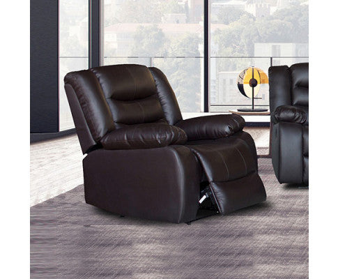 Rocky Single Seater Pu Leather Recliner - Brown