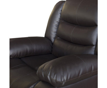 ROCKY SINGLE SEATER PU LEATHER  RECLINER  - BROWN