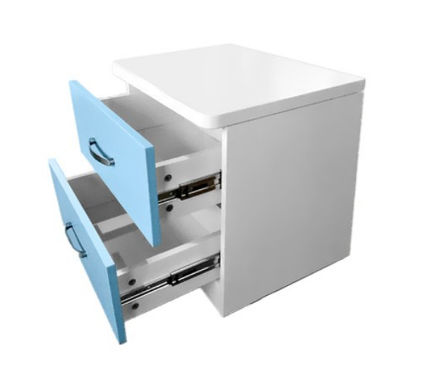 ICICLE  TWO DRAWER BEDSIDE TABLE  -   TWO TONE