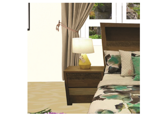 Coastal Tasie Oak Bedside Table - Colour As Pictured