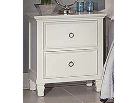 Tempura (044) 2 Drawer Bedside Table - White