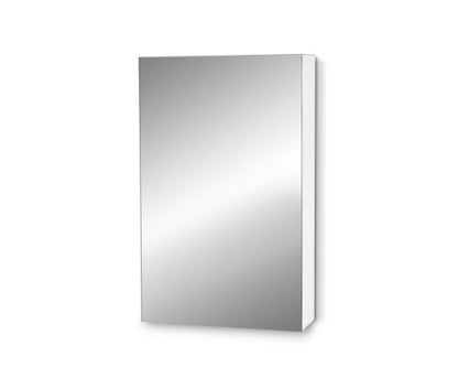 PERNELLE SINGLE DOOR BATHROOM STORAGE CABINET WITH VANITY MIRROR - WHITE