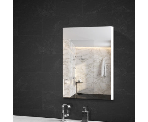 Pernelle Single Door Bathroom Storage Cabinet With Vanity Mirror - White