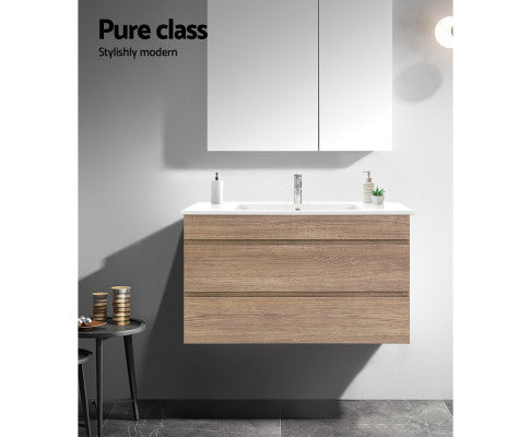 PERNELLE BATHROOM VANITY BASIN UNIT - TWO TONE