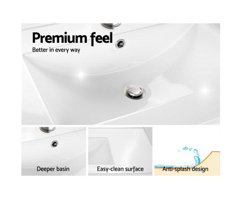 PERNELLE BATHROOM VANITY BASIN UNIT - TWO TONE