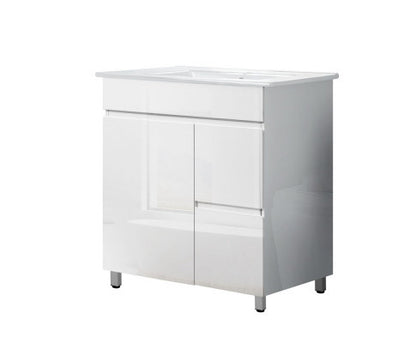 PERNELLE BATHROOM VANITY CABINET UNIT - HIGH GLOSS  WHITE