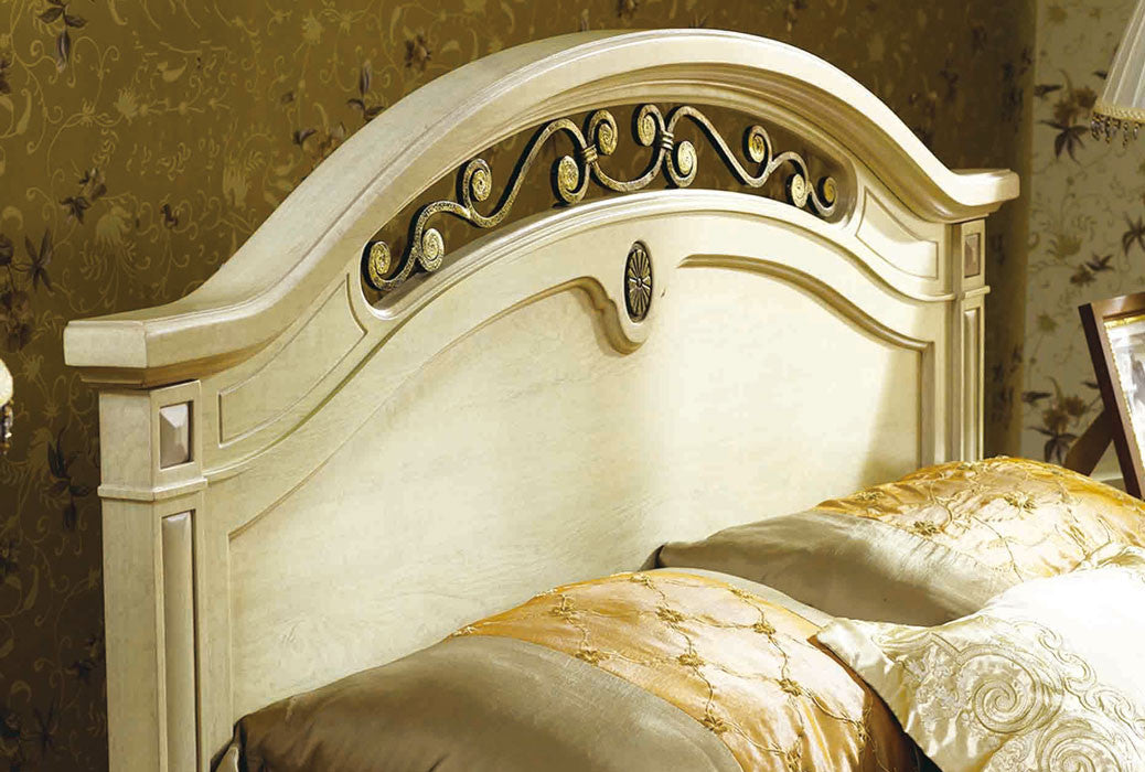 QUEEN CASINO (BE-313) BED - LIME WASH WHITE
