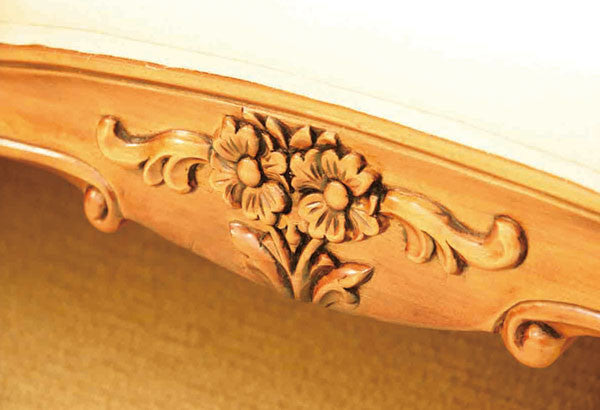 QUEEN LOUIS BED (BE-211) - CHERRY
