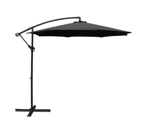 WISTERIA OUTDOOR  UMBRELLA - BLACK