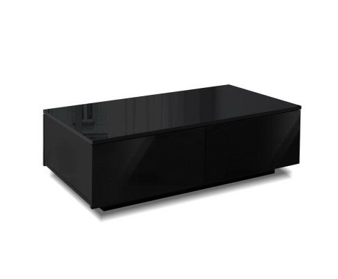 HAMILTON 4 DRAWER COFFEE TABLE  - HIGH GLOSS BLACK