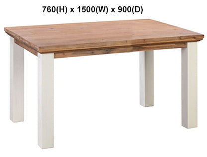BALMAIN (AUSSIE MADE) DINING TABLE COLLECTION - ASSORTED STAINED / PAINTED COLOURS