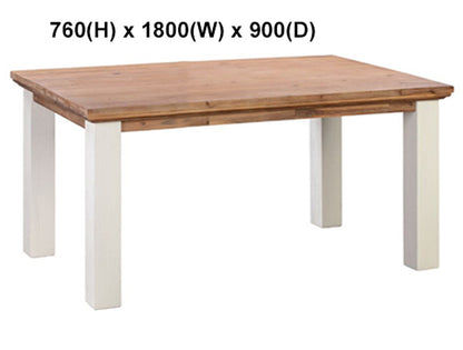 BALMAIN (AUSSIE MADE) DINING TABLE COLLECTION - ASSORTED STAINED / PAINTED COLOURS