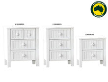 BARRINGTON (AUSSIE MADE) BEDSIDE TABLE COLLECTION - ASSORTED PAINTED COLOURS - STARTING FROM $399
