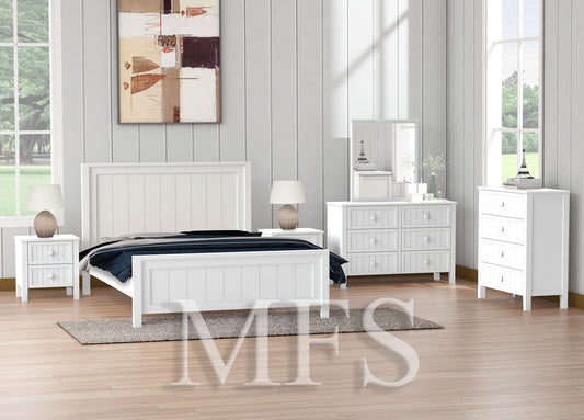 QUEEN BARRINGTON (CUSTOM MADE) BED - ASSORTED COLOURS