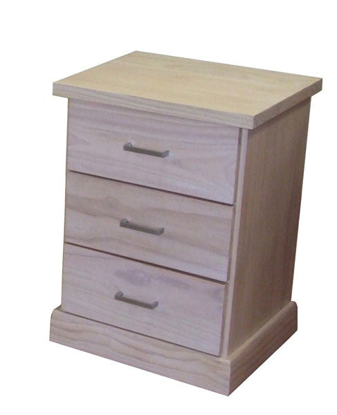 BAYSIDE (ABY400) KING 3 PIECE BEDSIDE BEDROOM SUITE (AUSSIE MADE) - WHITE, ANTIQUE WHITE, WHITEWASH & BRUSHED COLOUR OPTIONS