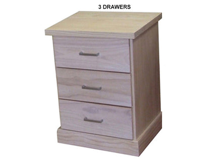 BAYSIDE (AUSSIE MADE) BEDSIDE TABLE COLLECTION - ASSORTED STAINED COLOURS - STARTING FROM $349