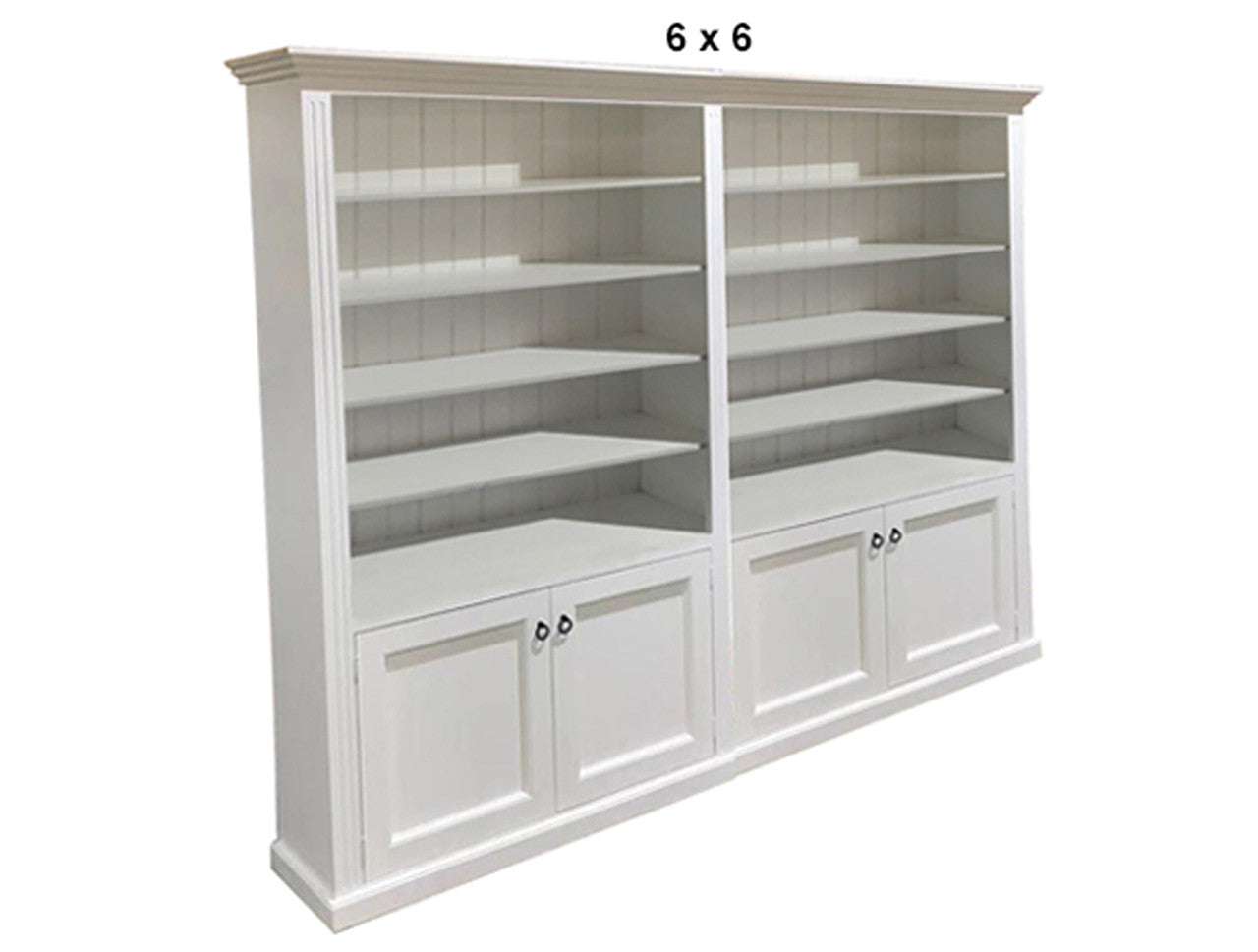 BAYSIDE (AUSSIE MADE) 4 DOOR BOOCASE PIGEON PAIRED (3 SECTION) COLLECTION - ASSORTED PAINTED COLOURS - STARTING FROM $1999