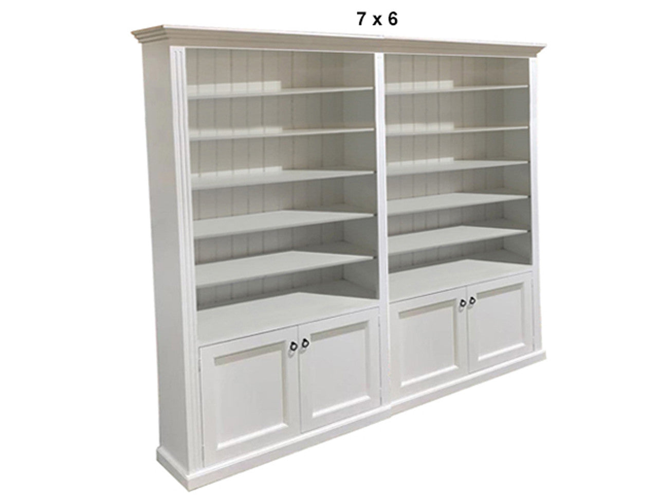 BAYSIDE (AUSSIE MADE) 4 DOOR BOOCASE PIGEON PAIRED (3 SECTION) COLLECTION - ASSORTED PAINTED COLOURS - STARTING FROM $1999
