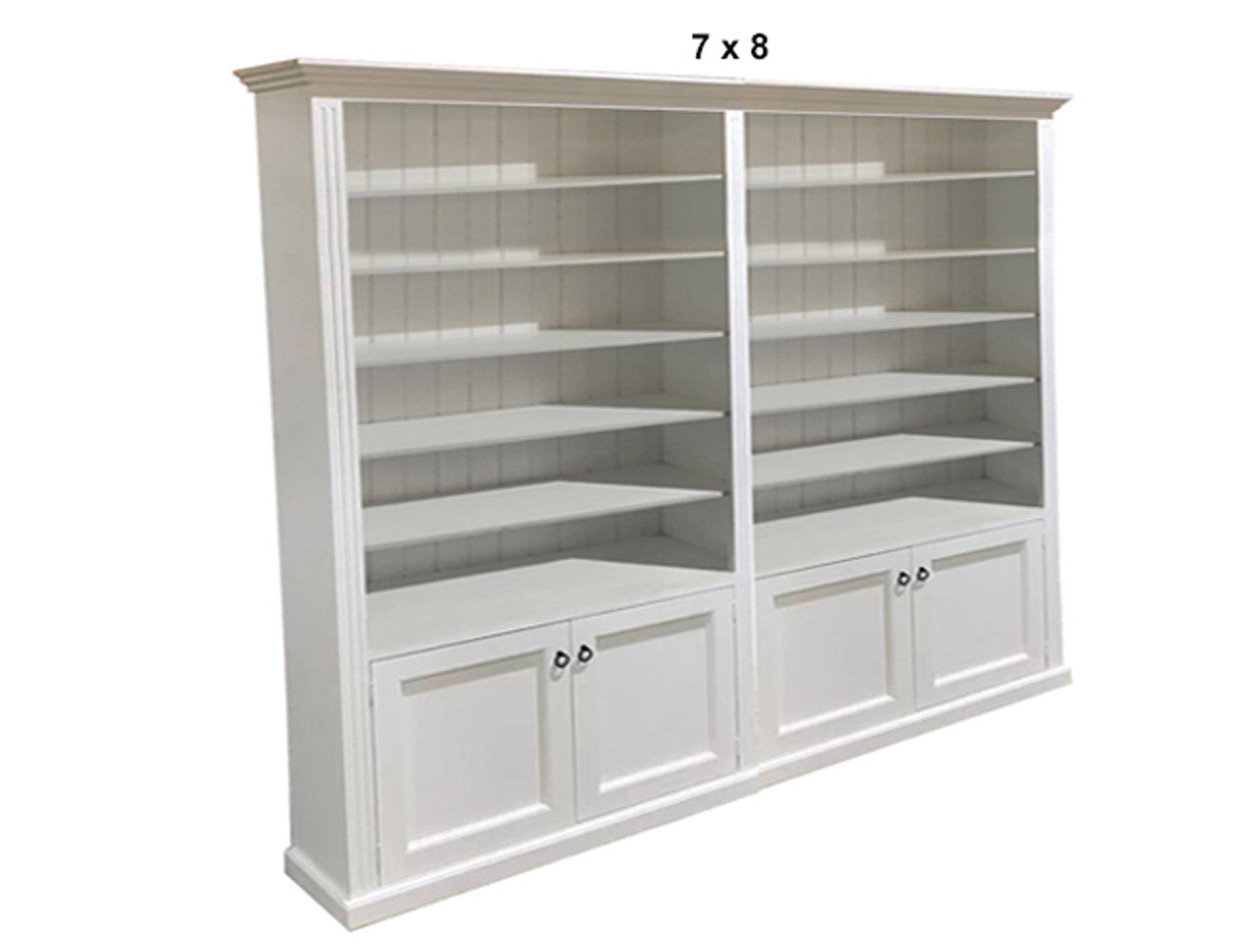 BAYSIDE (AUSSIE MADE) 4 DOOR BOOCASE PIGEON PAIRED (3 SECTION) COLLECTION - ASSORTED PAINTED COLOURS - STARTING FROM $1999
