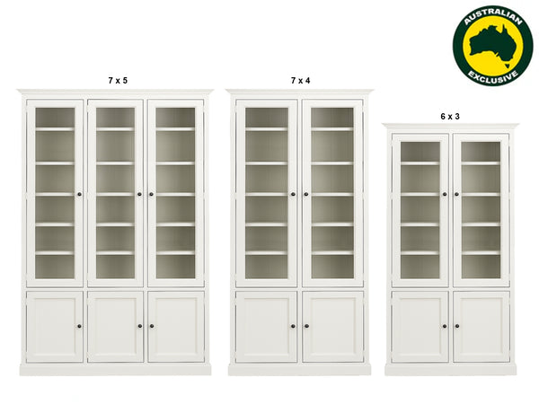 BAYSIDE (AUSSIE MADE) 4 DOOR LIBRARY UNIT COLLECTION - ASSORTED PAINTED COLOURS - STARTING FROM $1499