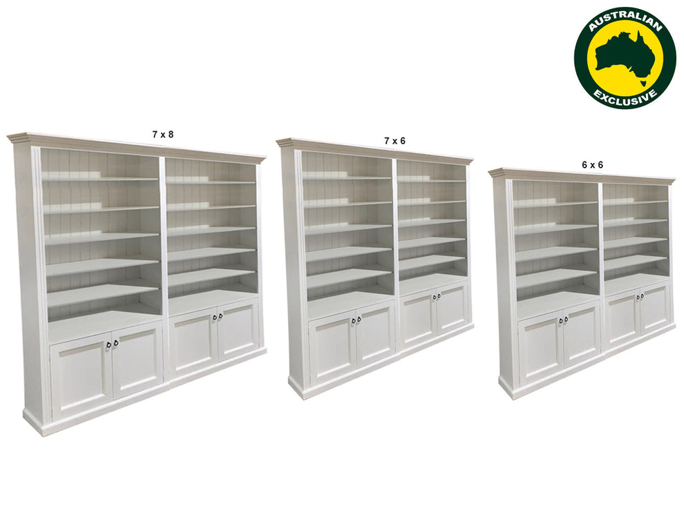Bayside (AUSSIE MADE) 4 Door Library Unit Pigeon Paired (3 SECTIONS) C ...