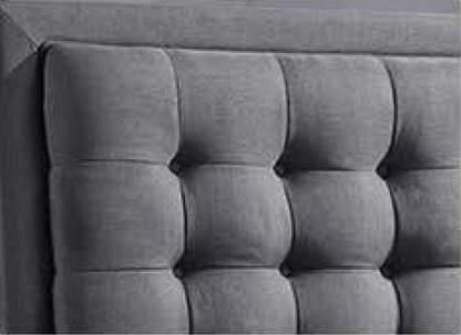 KING ANAHEIM LEATHERETTE / LINEN / VELVET BED  - ASSORTED COLOURS